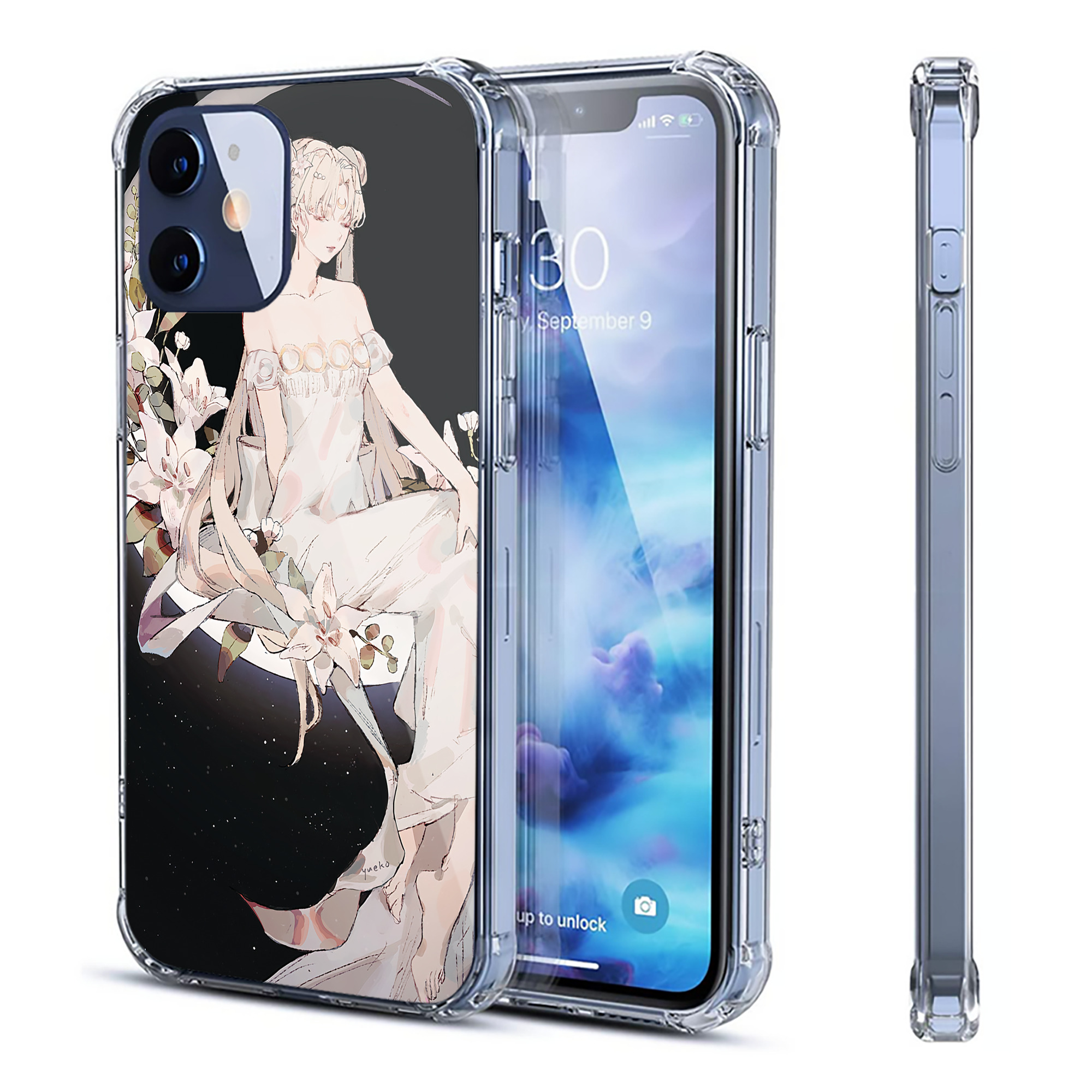 （画像用） 美少女戦士セーラームーン Sailor Moon 【iPhone 12シリーズ対応】透明スマホケース（クリアソフトケース）